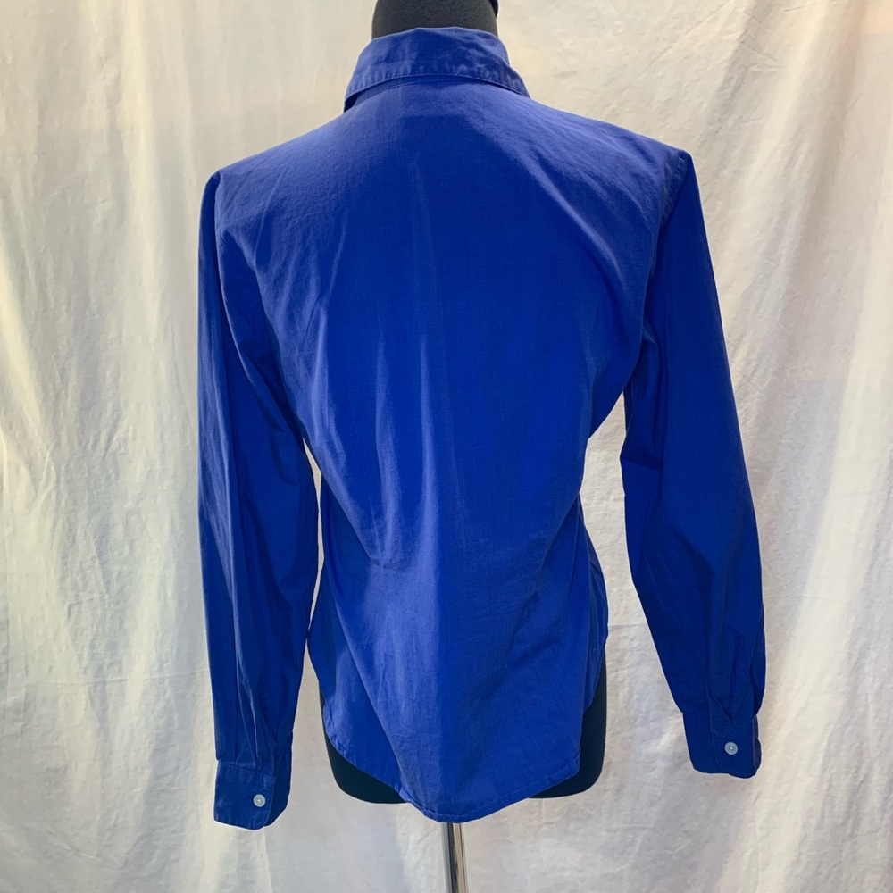 Gap Blue Button Up Blouse - image 3